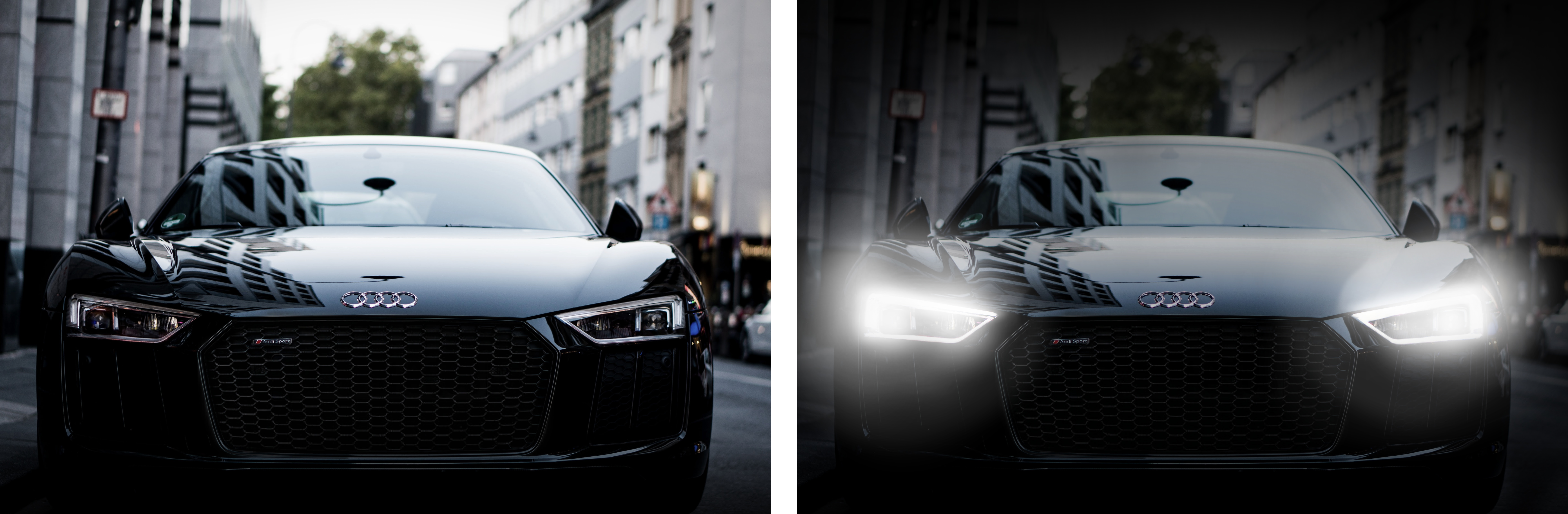 Second iteration of the Audi R8 Home hero section